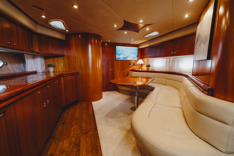 Savor the luxurious interior salon of Me I Want yacht